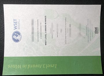 Getting a fake WSET Level 3 certificate is exactly what you are looking for