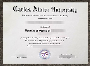 Carlos Albizu University diploma certificate