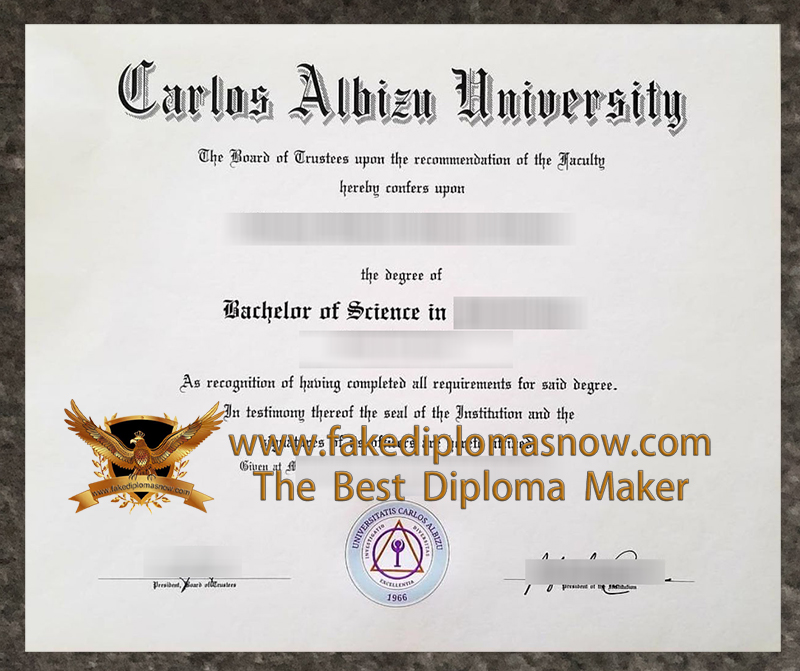 Carlos Albizu University diploma