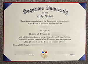 Duquesne University diploma