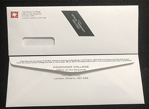 Fanshawe College transcript envelope