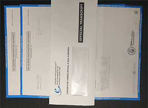 GWU transcript and envelope