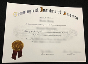 Gemological Institute of America diploma