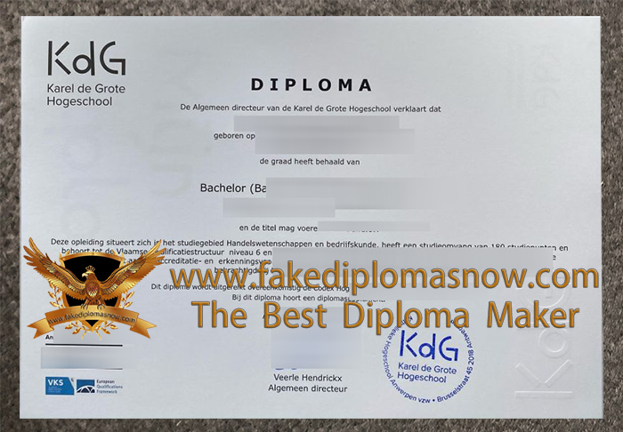 Karel de grote hogeschool diploma