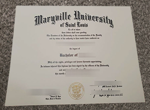 Maryville University diploma certificate