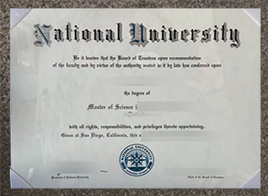 How to make a fake National University (California) diploma?