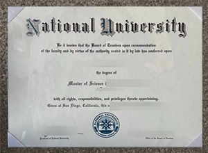 National University (California) diploma