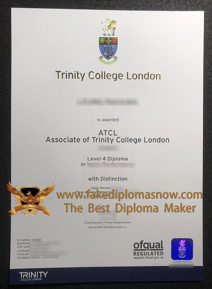 Trinity College London level 4 diploma