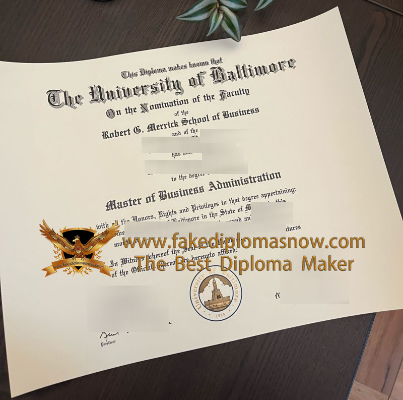 University of Baltimore diploma