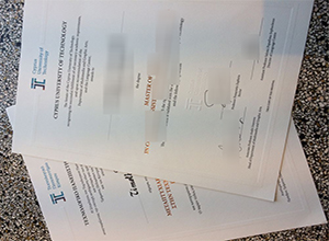Cyprus University of Technology Diploma Certificate