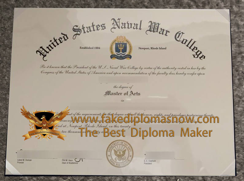 Naval War College diploma