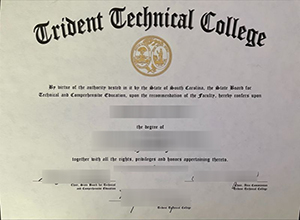 Trident Technical College diploma certificate