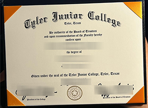 Tyler Junior College diploma