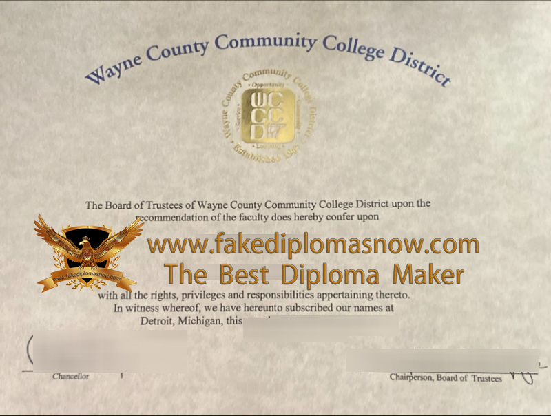 Wayne County Community College diploma