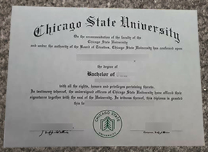 Chicago State University diploma