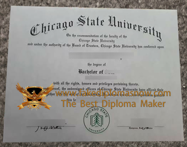 Chicago State University diploma