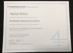 Columbia Business School Certificate