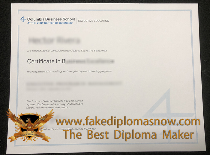 Columbia Business School Certificate