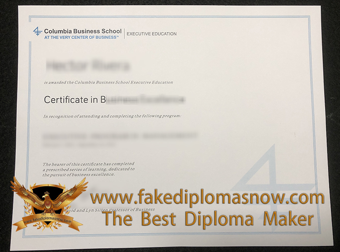 Columbia Business School Certificate Columbia Business School Certificate