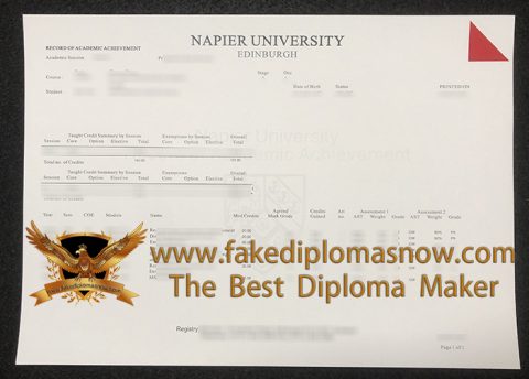 Edinburgh Transcript I want to buy an Edinburgh Napier University transcript