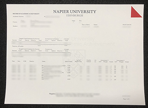 I want to buy an Edinburgh Napier University transcript
