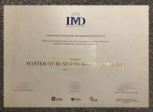 IMD Business School degree