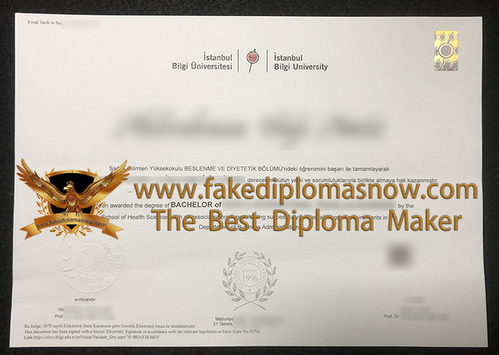 İstanbul Bilgi Üniversitesi degree, Order a BİLG diploma