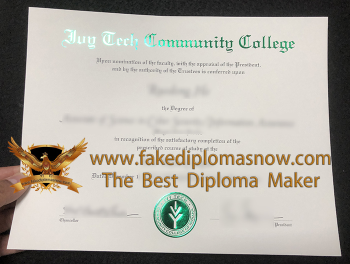 Ivy Tech Community College degree certificate