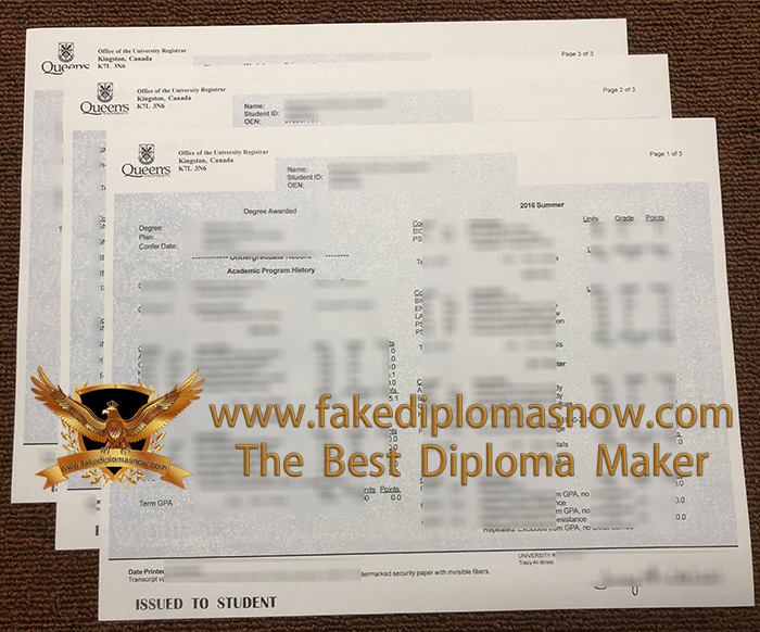 Queen's University Transcript Queen's University Transcript