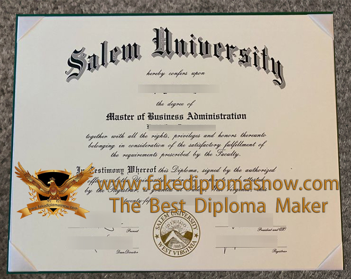 Salem University diploma