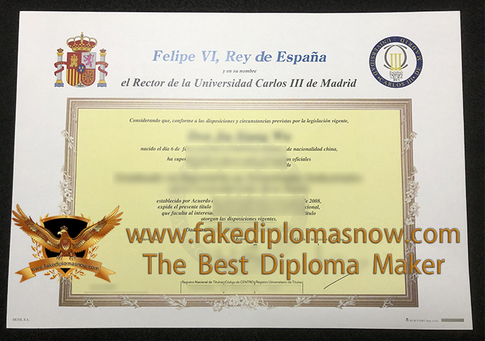 Universidad Carlos III de Madrid diploma, Buy a UC3M degree