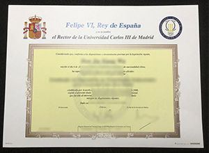 Universidad Carlos III de Madrid diploma, UC3M degree