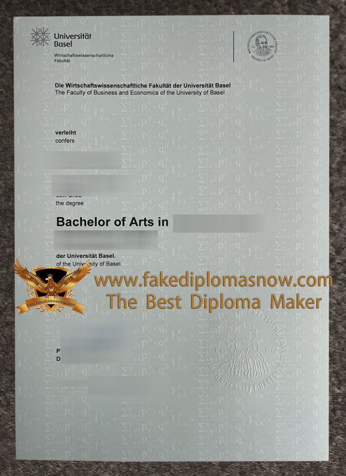 Universität Basel diploma
