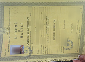 Universitatea din Bucureşti diploma certificate