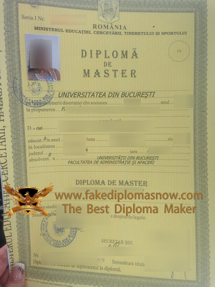 Universitatea din Bucureşti diploma