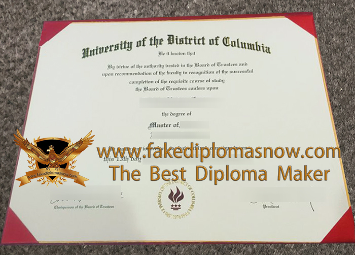 University of the District of Columbia diploma University of the District of Columbia diploma