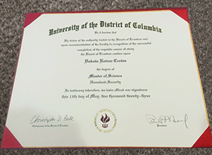 University of the District of Columbia diploma
