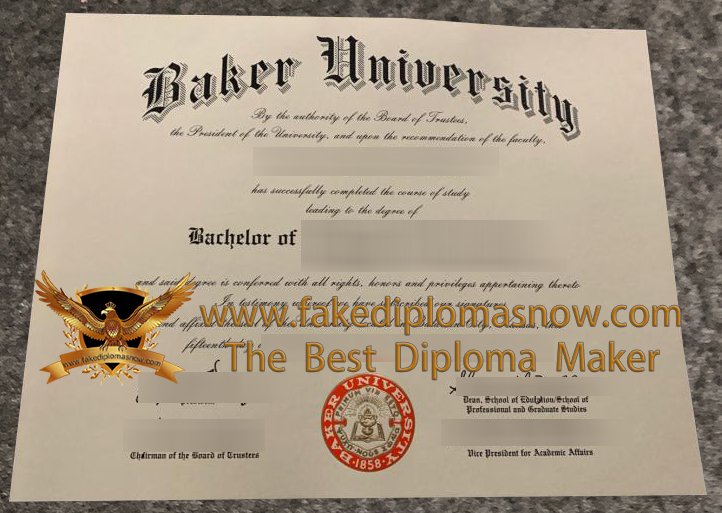 Baker University diploma