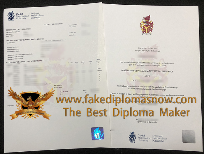Cardiff Metropolitan University degree with transcript Cardiff Metropolitan University degree with transcript