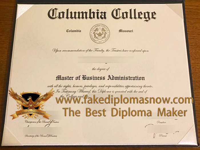 Columbia College diploma