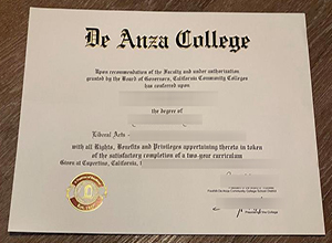 De Anza College Diploma Sample