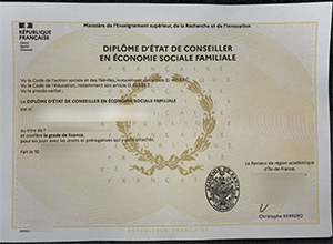 Buy a Diplôme d’État de conseiller en économie sociale familiale