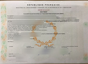 Hesam Université diploma certificate