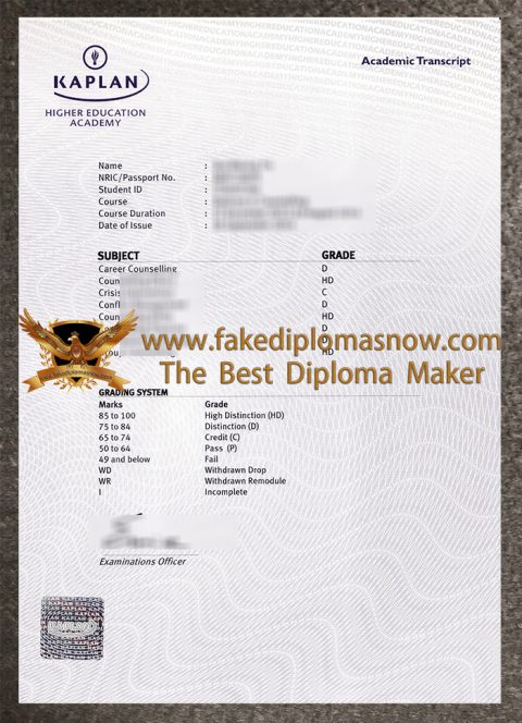 How to buy a Kaplan transcript in Singapore?