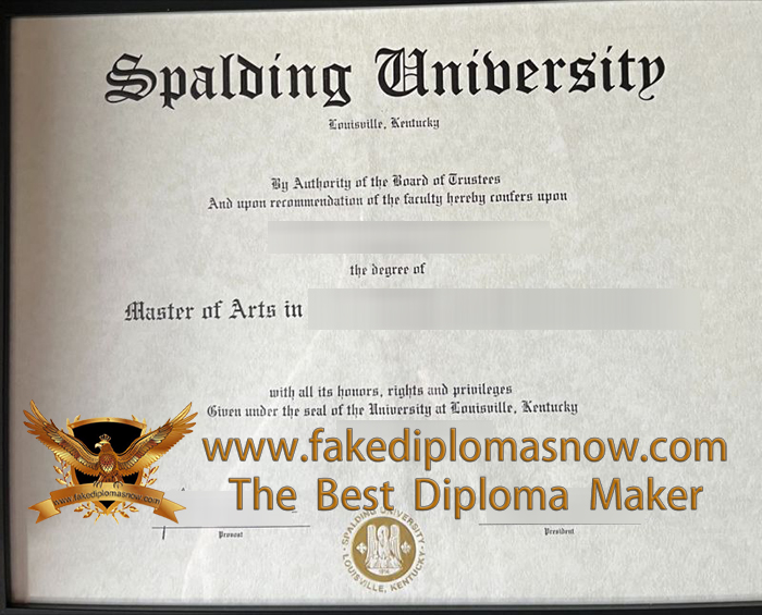 Spalding University Degree Certificate