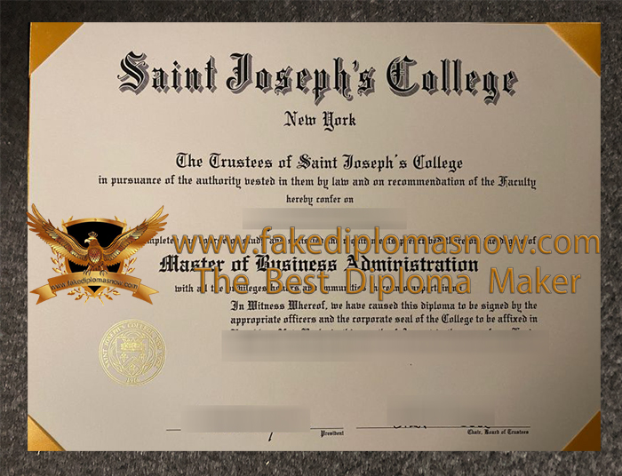 St. Joseph's University (New York) diploma