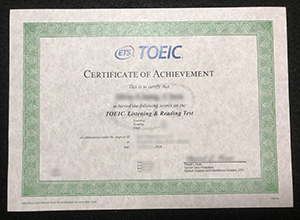 TOEIC Certificate