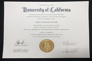 University of California, Merced BA diploma