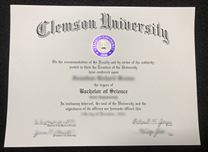 Print Clemson University diploma and transcript