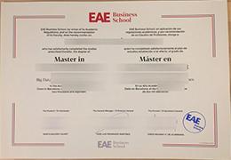 EAE Business School diploma